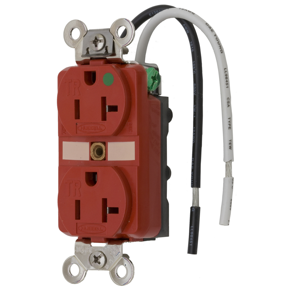 HBL Extra Heavy Duty Hospital Grade Duplex Receptacles