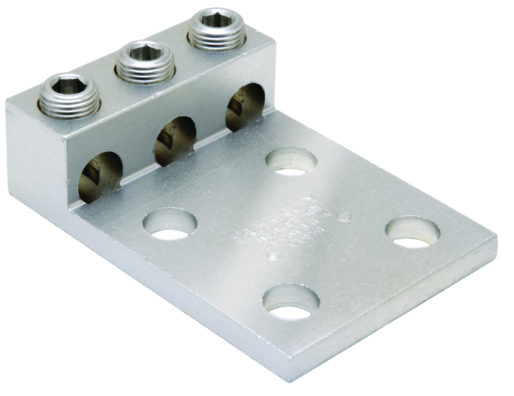 Burndy K3A27U4N 6 to 3/0 AWG Aluminum 4-Hole Dual Rated Universal Terminal Lug Burndy K3A27U4N 6 to 3/0 AWG Aluminum 4-Hole Dual Rated Universal Terminal Lug