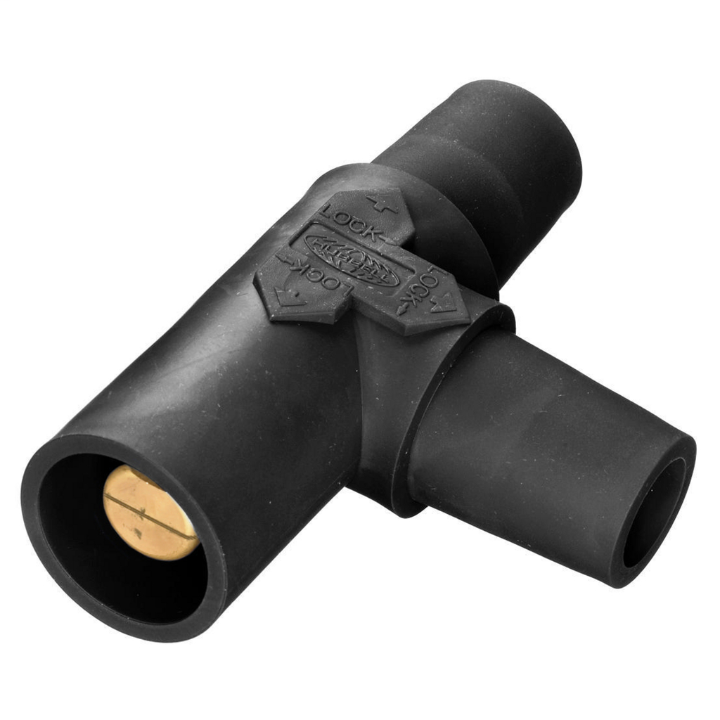 Tapping "T" Connector (Female-Female-Male), Black