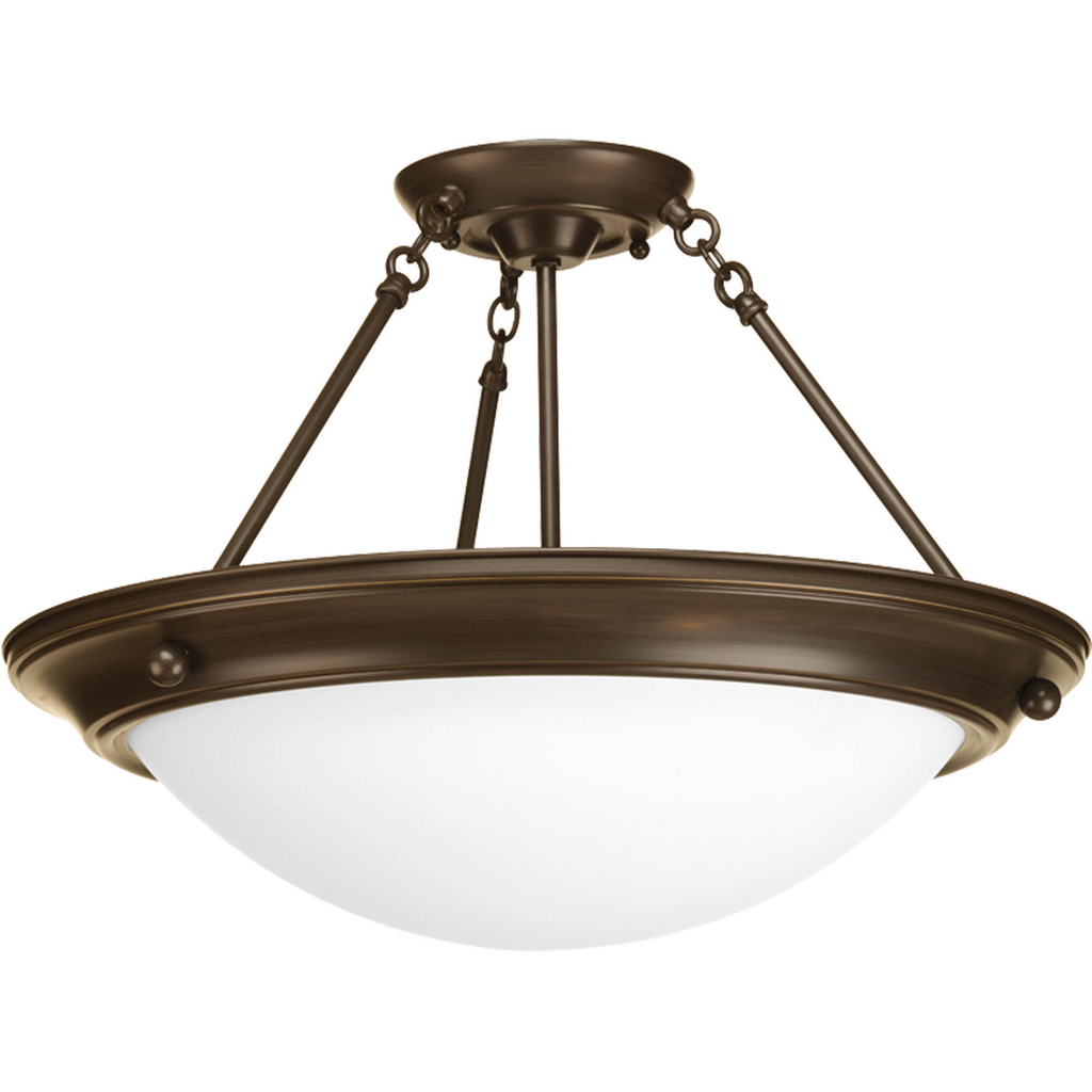 Eclipse Collection Three-Light 19-3/8" Semi-Flush - P3484-20