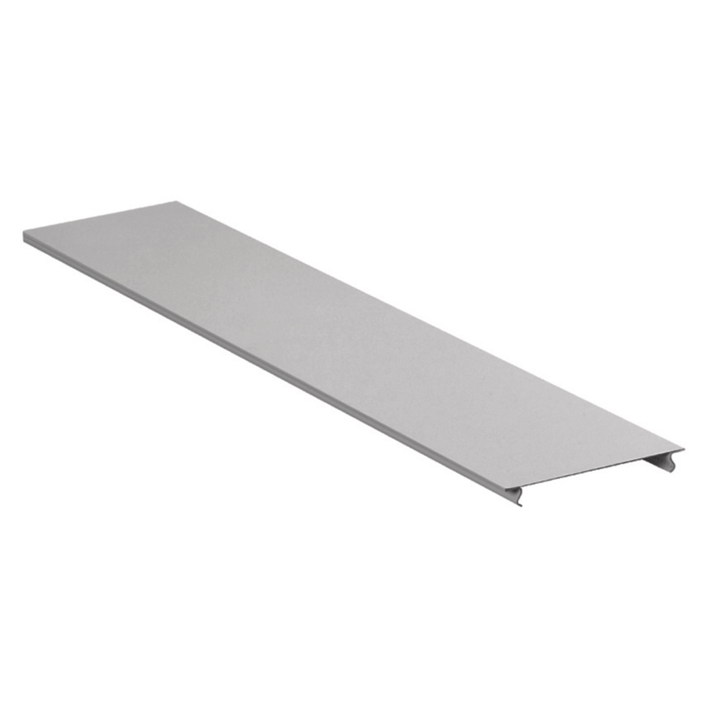 HBL4750 Series Metal Raceway, Single/Dual Channel Cover, Gray