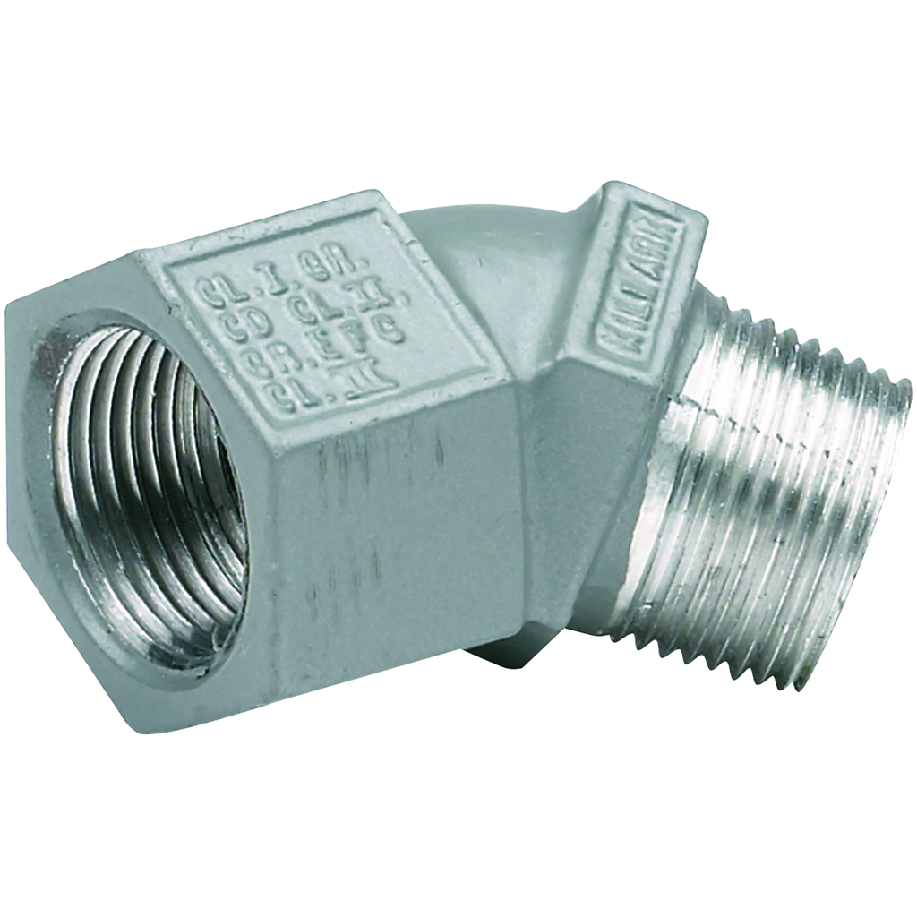 Hubbell Electrical Systems MF-45-2M 3/4 Inch Zinc Plated Iron Male to Female 45 Degrees Conduit Elbow Hubbell Electrical Systems MF-45-2M 3/4 Inch Zinc Plated Iron Male to Female 45 Degrees Conduit Elbow