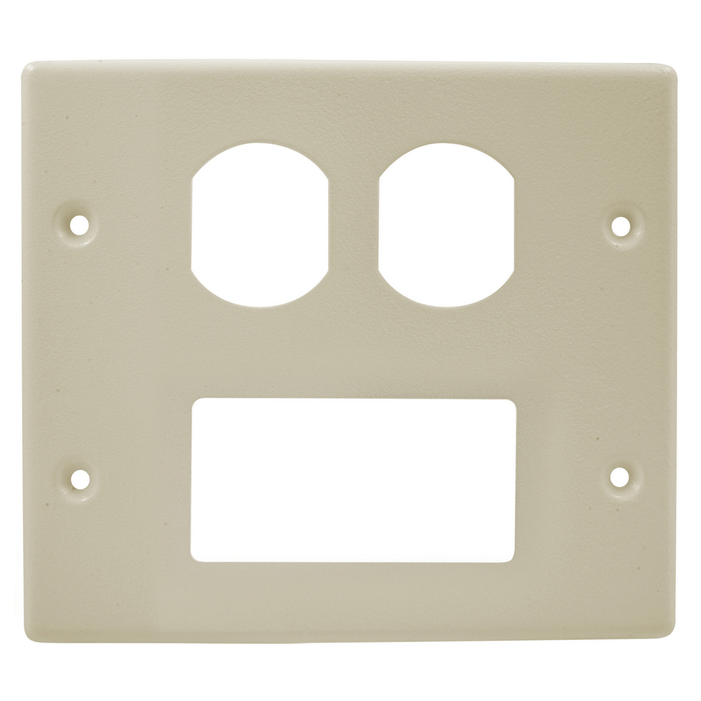 HBL4750 Series Metal Raceway, Raceway Plate, Ivory