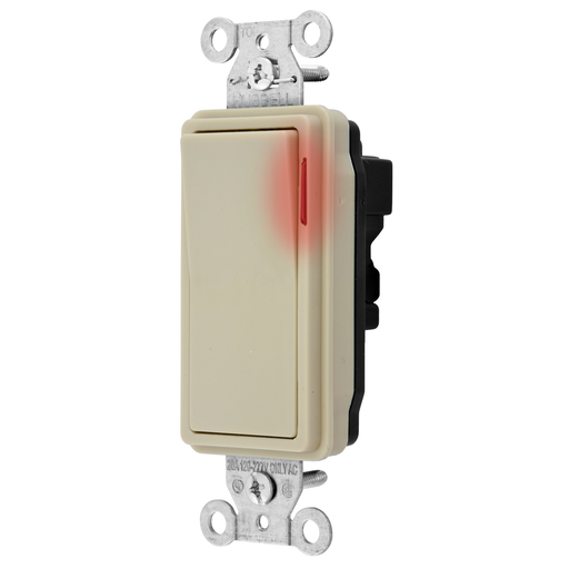 Product image for Hubbell SNAP2101PLINA SWITCH, SNAP, DECSP, PL, 15A120/277, IV, NA