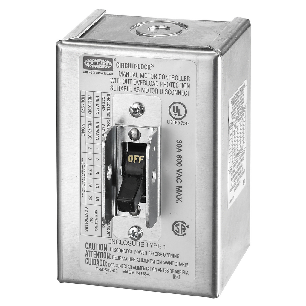 Circuit-Lock Manual Motor Controllers & Disconnects