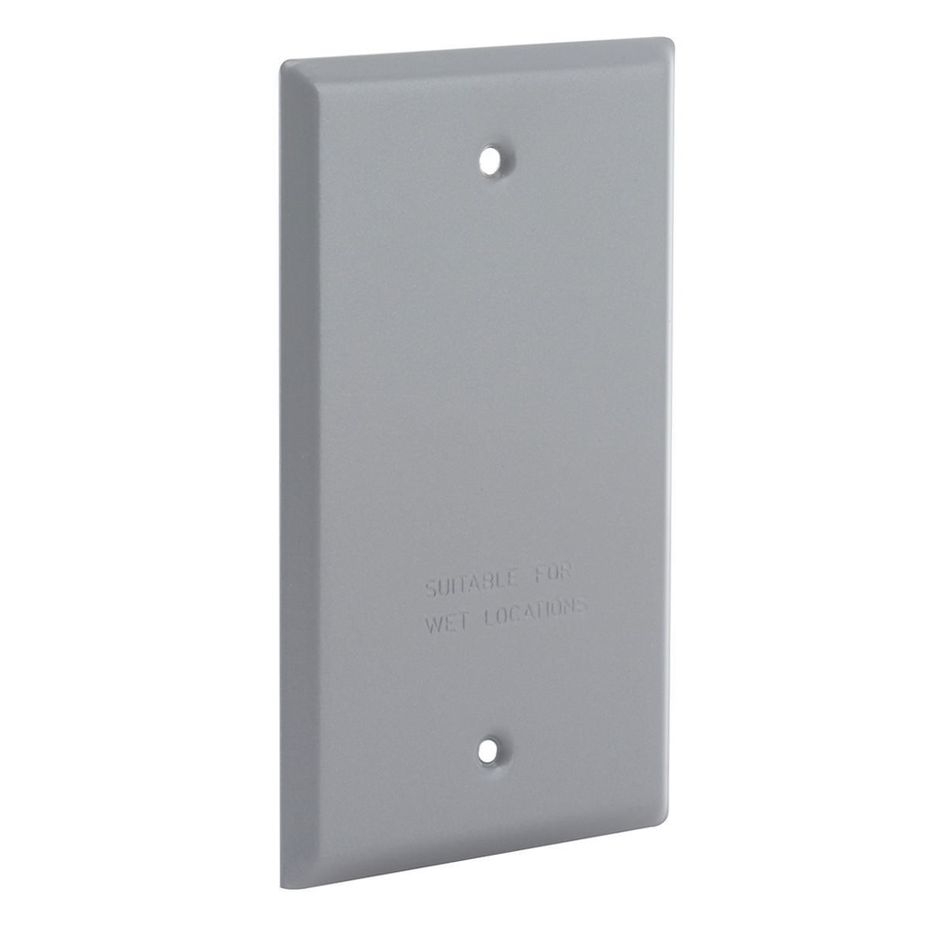 Raco 5173-0 Steel Gray 1-Gang Blank Box Weatherproof Outlet Cover with Gasket Raco 5173-0 Steel Gray 1-Gang Blank Box Weatherproof Outlet Cover with Gasket