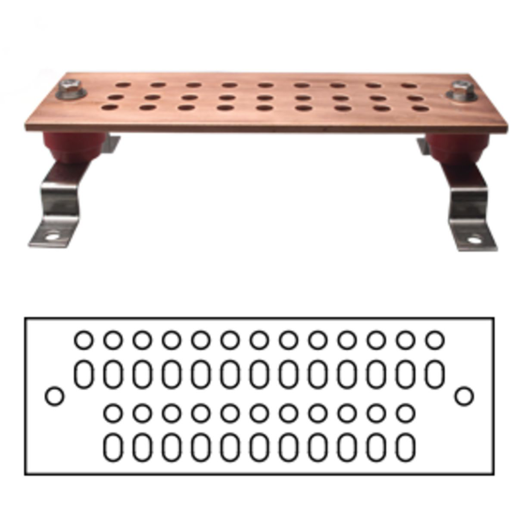 Product image for BURNDY CB14420MK 1/4X4X20 GND BAR