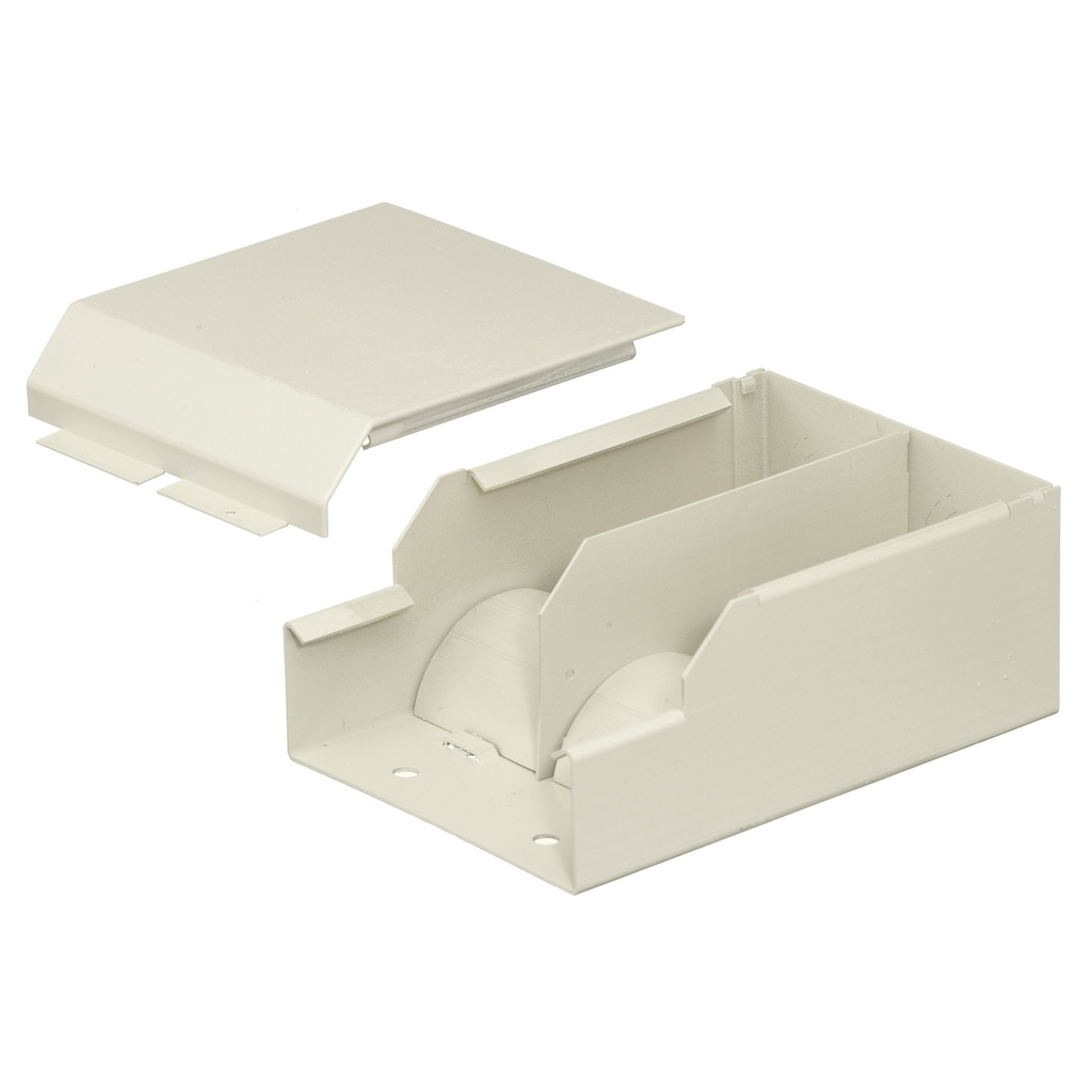 HBL4750 Series Metal Raceway, Divided Entrance Fitting, Ivory