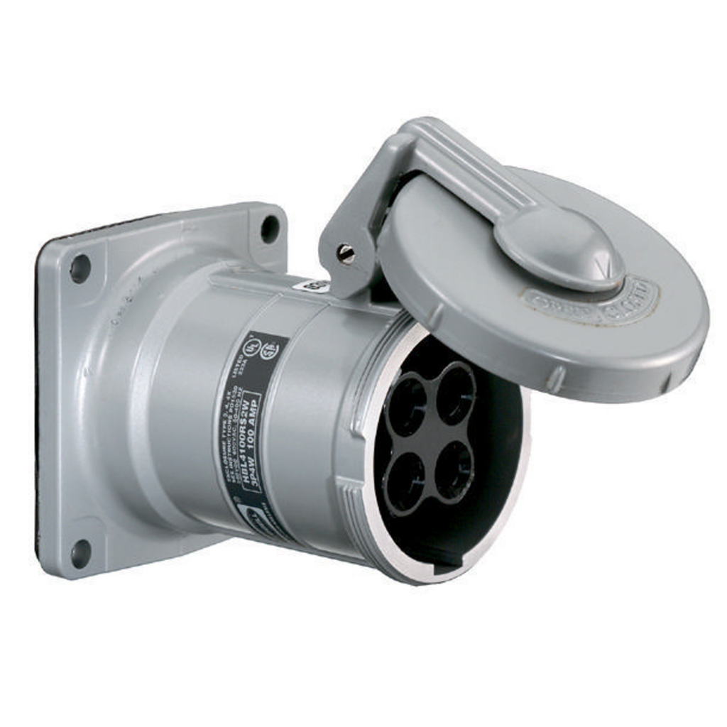 Watertight Insulgrip Receptacle, 2P3W, 200A 600V, Series 2