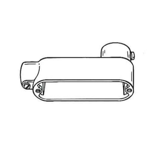 E SERIES FITTING, ALUMINUM, 4" LB CONDUIT BODY SET SCREW
