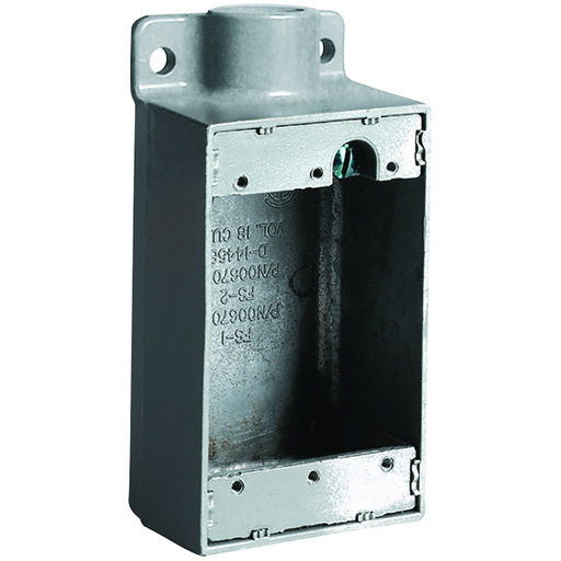 1/2"Aluminum, Shallow Dead End Device Box