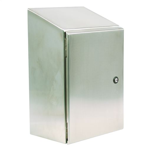 N412 Single Door Slope-Top Ultimate 20X20X12 304 Stainless Steel