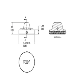 Steel Y Die Indentor , Chrome Vanadium Finish