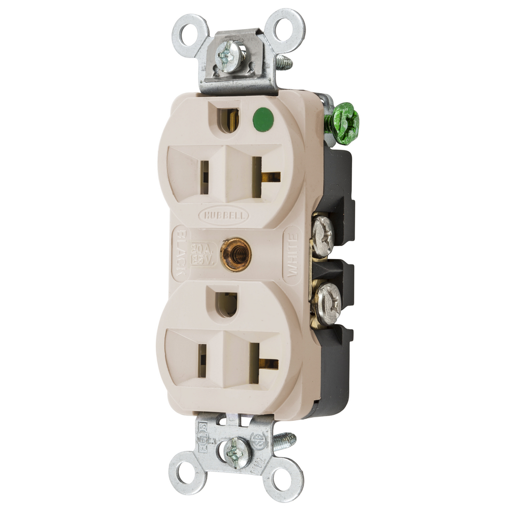 Hospital Grade Duplex Receptacle -Slender/Compact