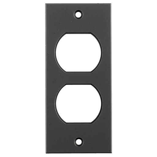 Floor and Wall Boxes, MULTI-CONNECT System, Face Plate, Screw Mount, Duplex, Black