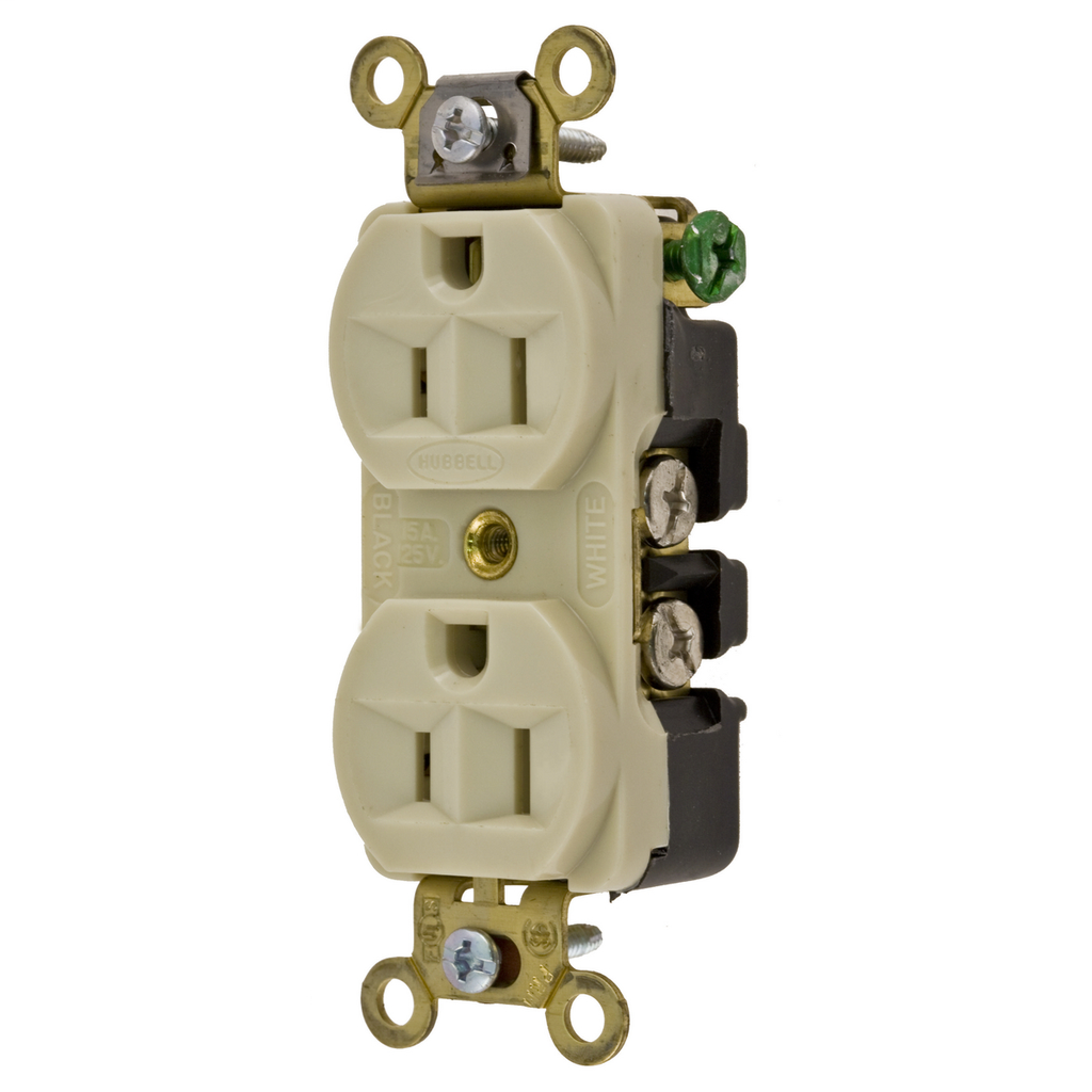 Hubbell HBL5252I DPLX RCPT NEMA5-15R