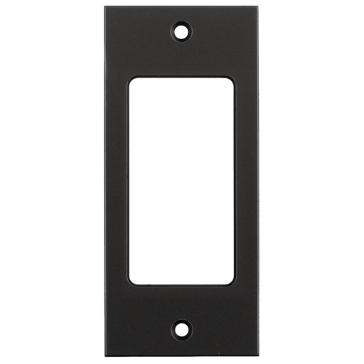 Product image for Hubbell HBLDE301SBK 2 x 4.5 Inch Black Decorator Screw Type Face Plate