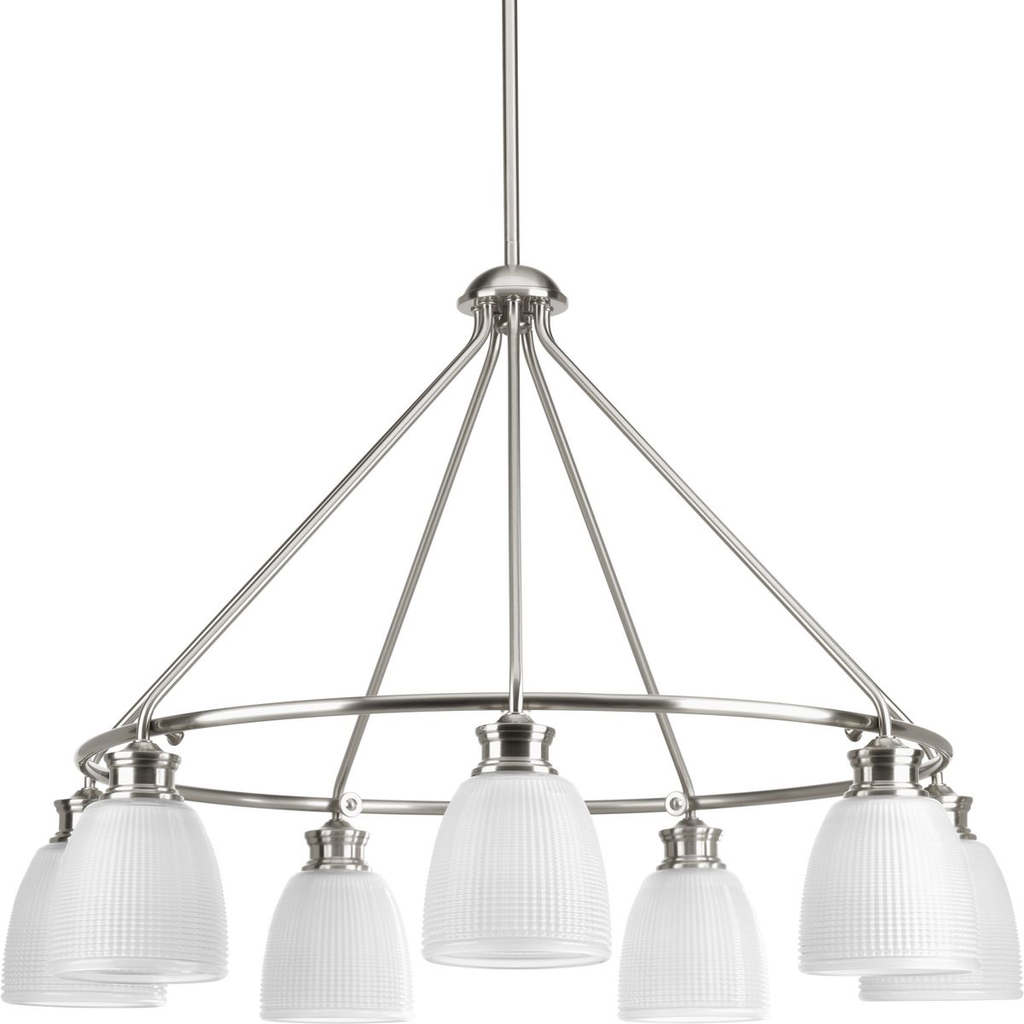 Product image for PROG P4724-09 7-100W MED CHANDELIER