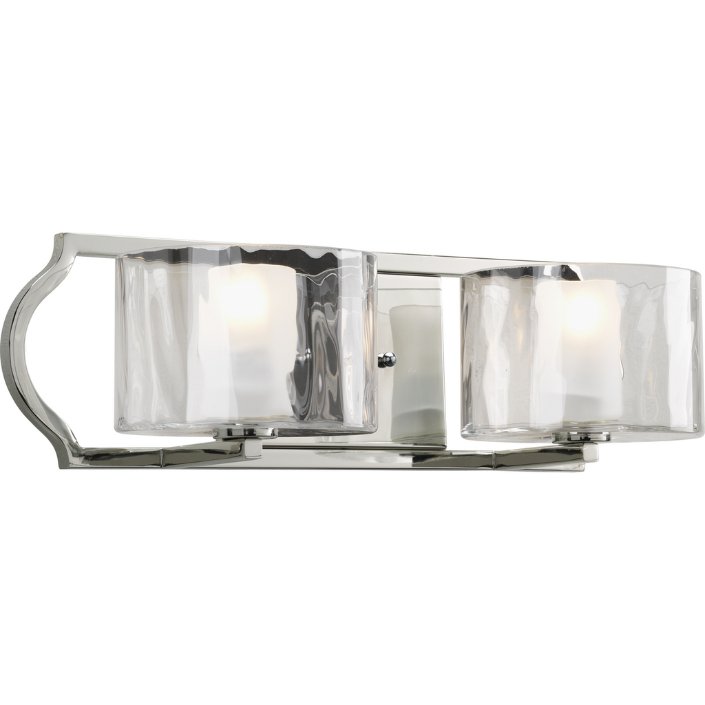Caress Collection Two-Light Bath & Vanity - P3076-104WB