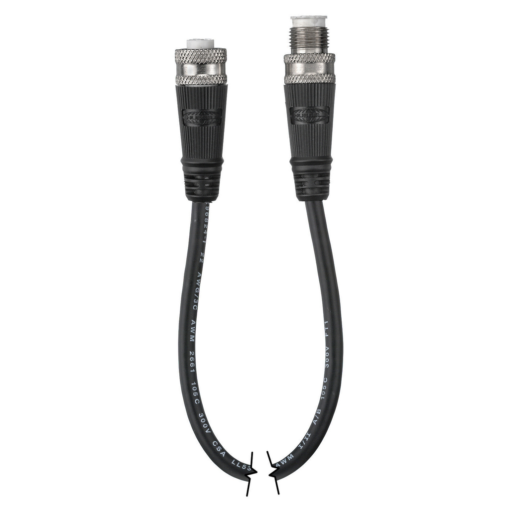 Mini-Quick Control Connectors, Male/Female Jumper, Straight, 6P, 12', mini-quick