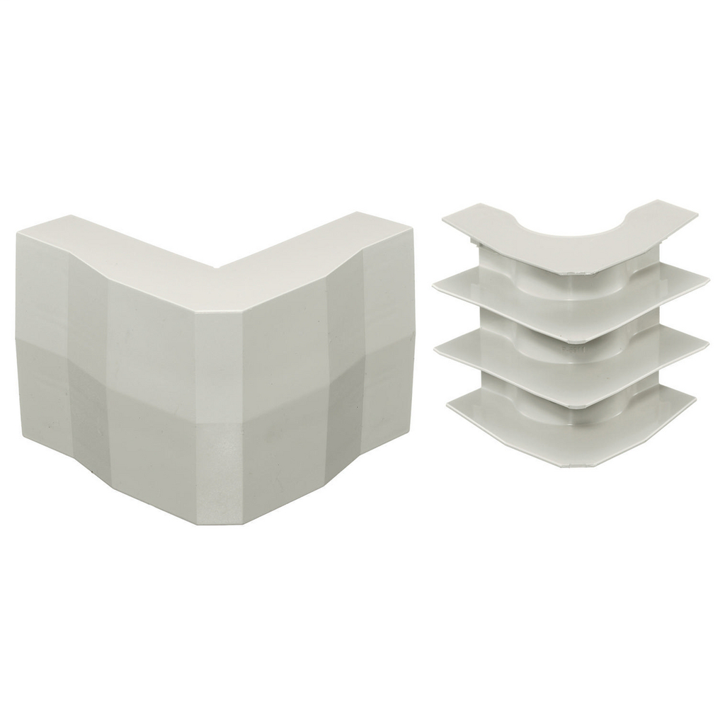 Non-Metallic Raceway, BaseTrak, 2 or 3 Channel, External Elbow, Base and Cover