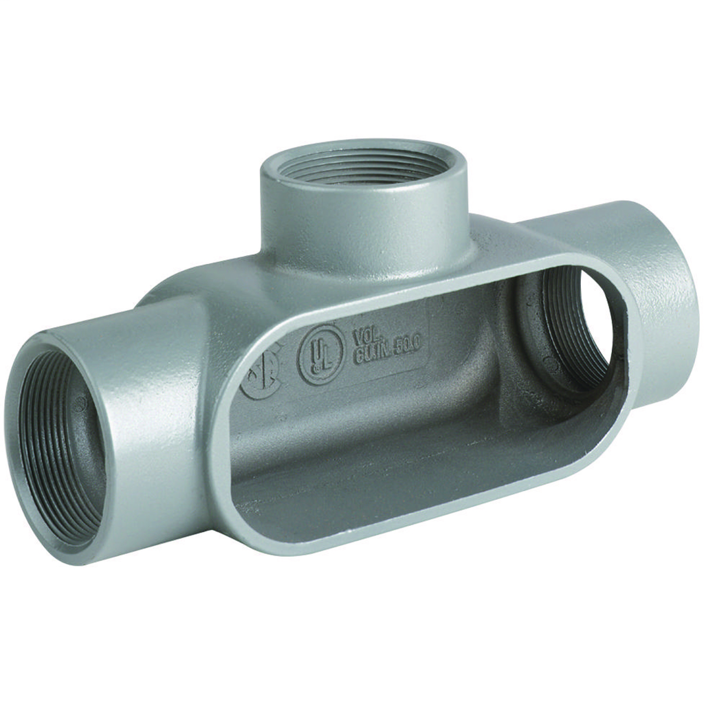 Hubbell Electrical Systems T17SA 1/2 Inch Aluminum Type T Conduit Body Hubbell Electrical Systems T17SA 1/2 Inch Aluminum Type T Conduit Body