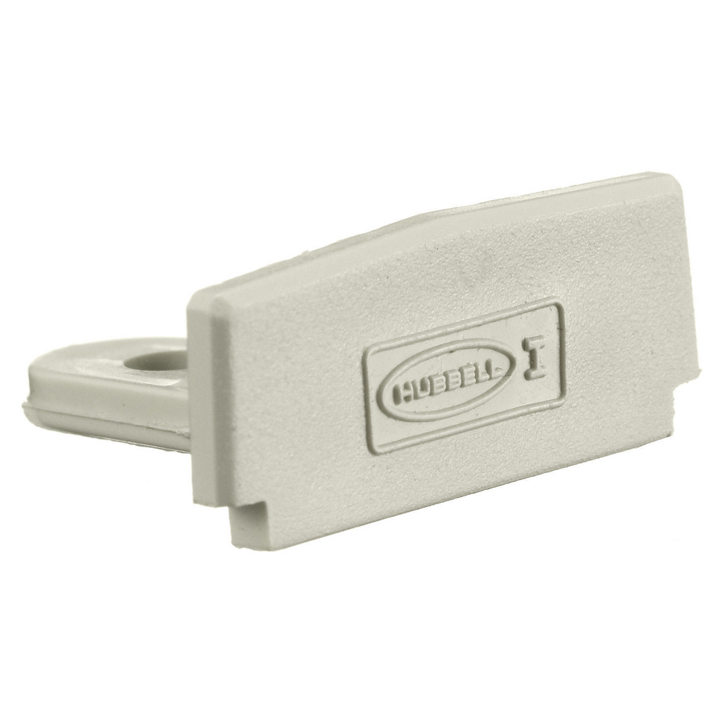 Non-Metallic Raceway, WallTrak1 Series, End Cap, Office White