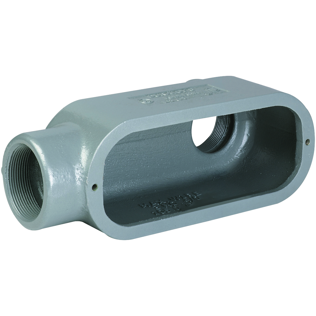 Hubbell Electrical Systems LB28 3/4 Inch Gray Iron Type LB Conduit Body Hubbell Electrical Systems LB28 3/4 Inch Gray Iron Type LB Conduit Body
