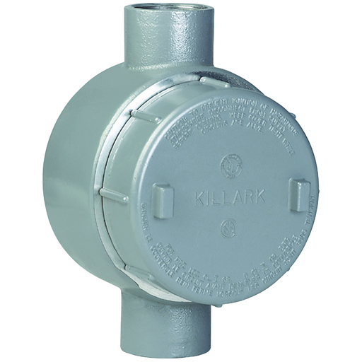 GES SERIES FITTINGS - ALUMINUM - CT TYPE OUTLET BODY - HUB SIZE 1-1/4 IN- VOLUME 42.0 CU IN