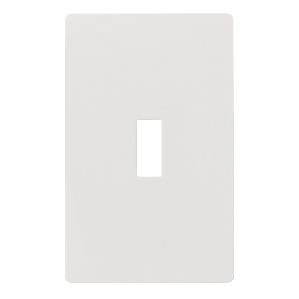 Product image for Hubbell RFW1W WALLPLATE, 1G TOG, SNAP-ON, WHITE