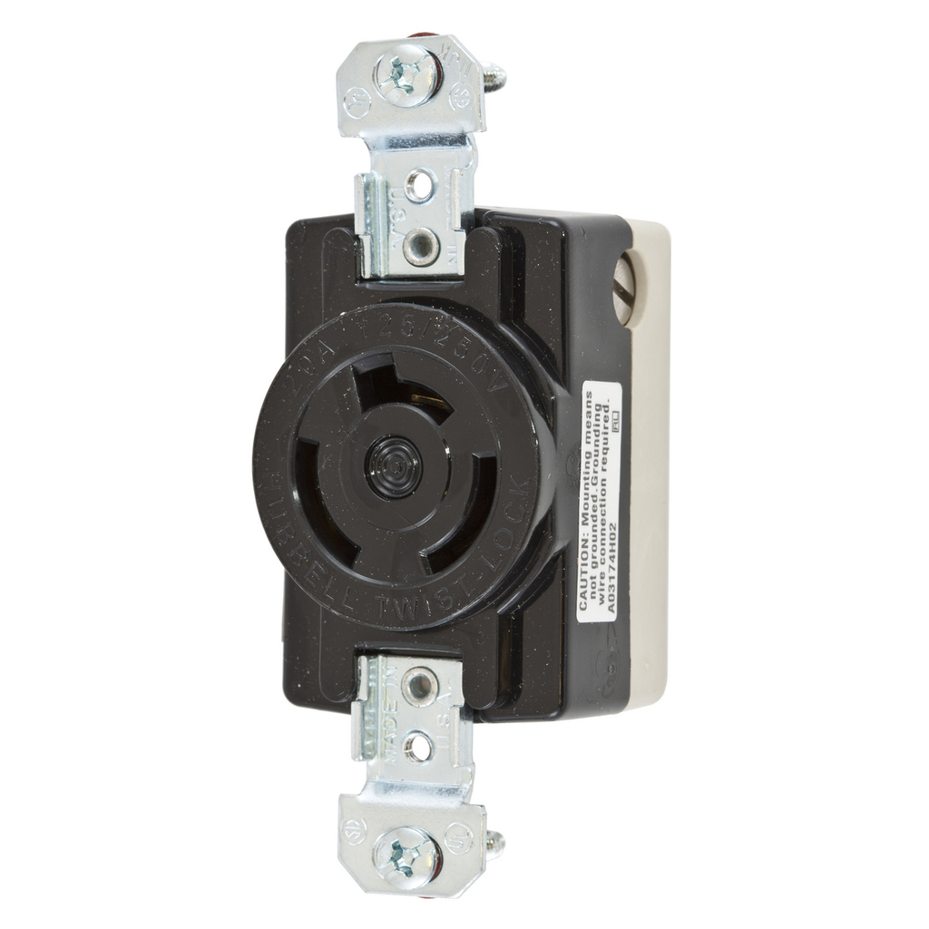 Hubbell HBL7310B LKG RCPT 3P3W20A250V