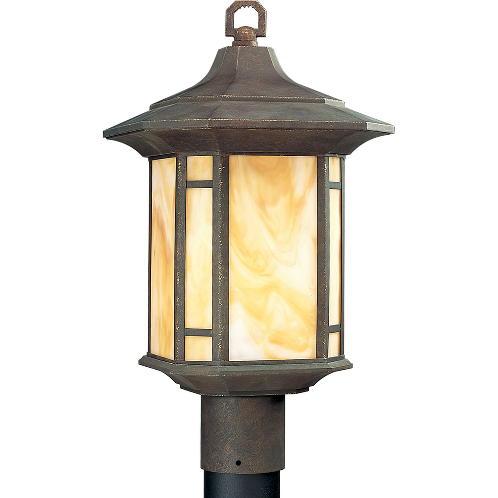 Arts and Crafts Collection One-Light Post Lantern - P5428-46
