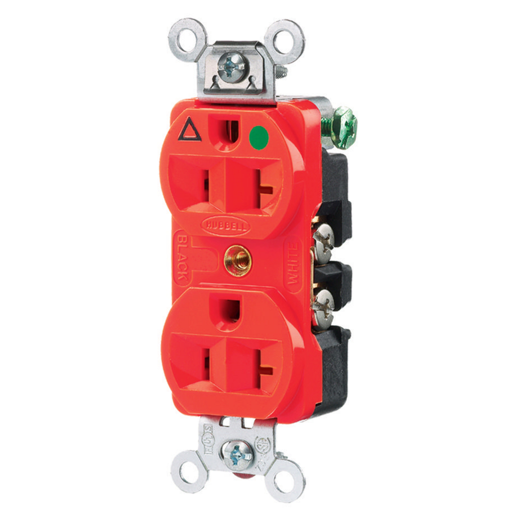 HBL Extra Heavy Duty Hospital Grade Duplex Receptacle
