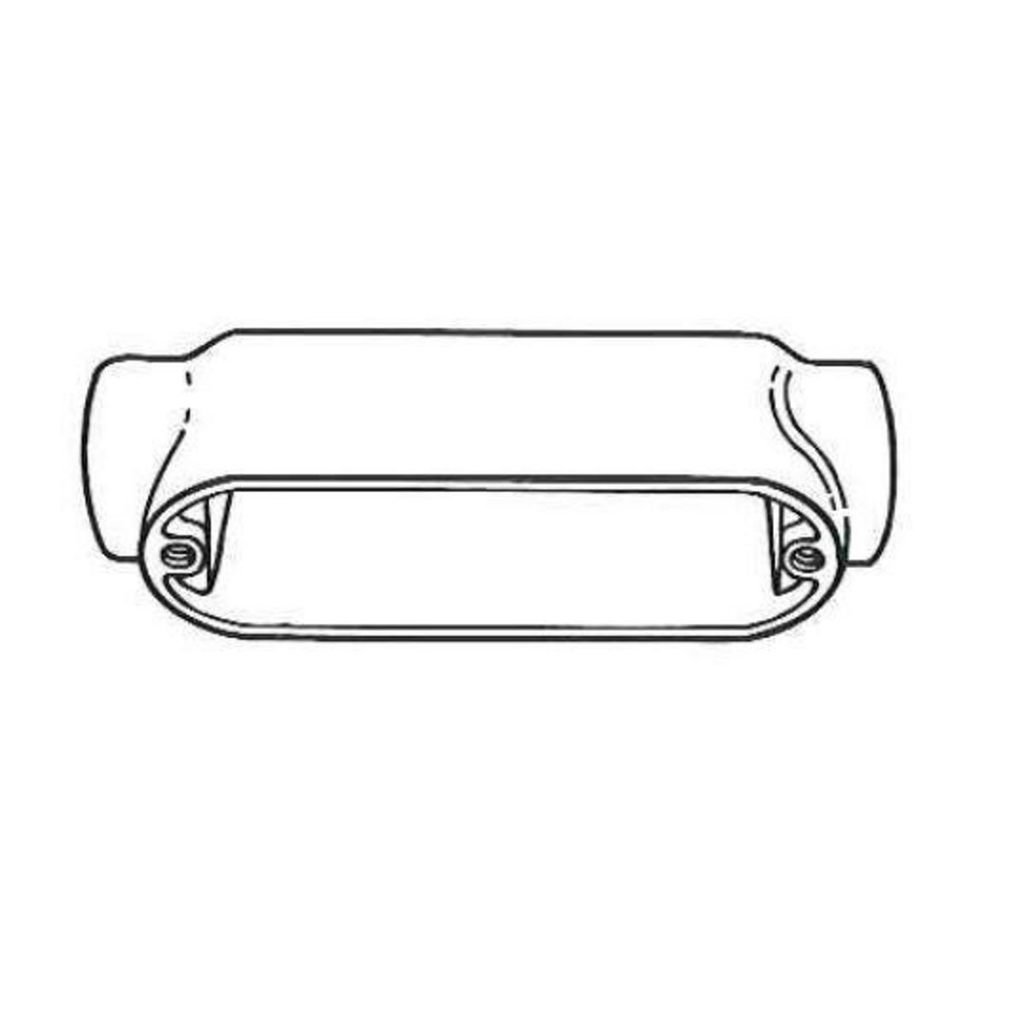 Hubbell Electrical Systems EAC-7 2-1/2 Inch Painted Aluminum Type C Threaded Conduit Body Hubbell Electrical Systems EAC-7 2-1/2 Inch Painted Aluminum Type C Threaded Conduit Body