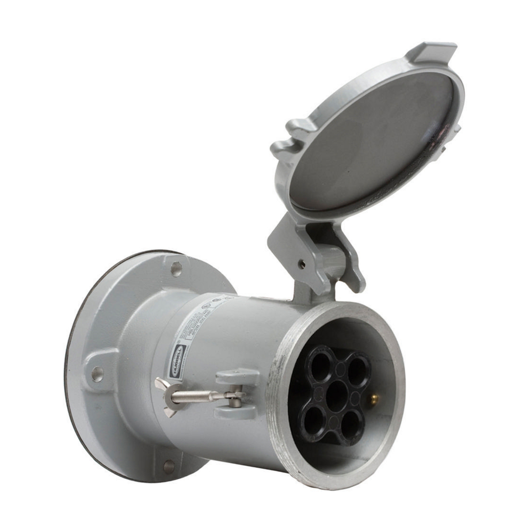 Watertight Insulgrip Receptacle, 4P5W, 100A 600V,S1
