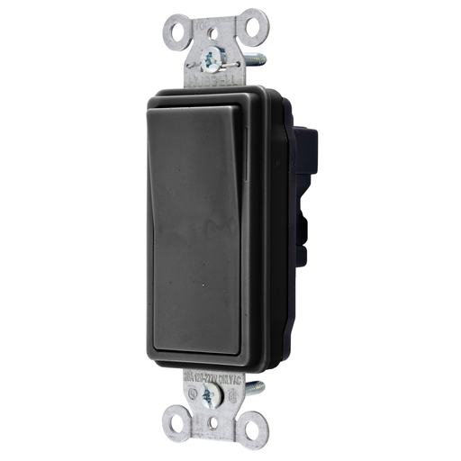 Product image for Hubbell SNAP2121BKNA SWITCH, SNAP, DEC, SP, 20A120/277V, BK, NA