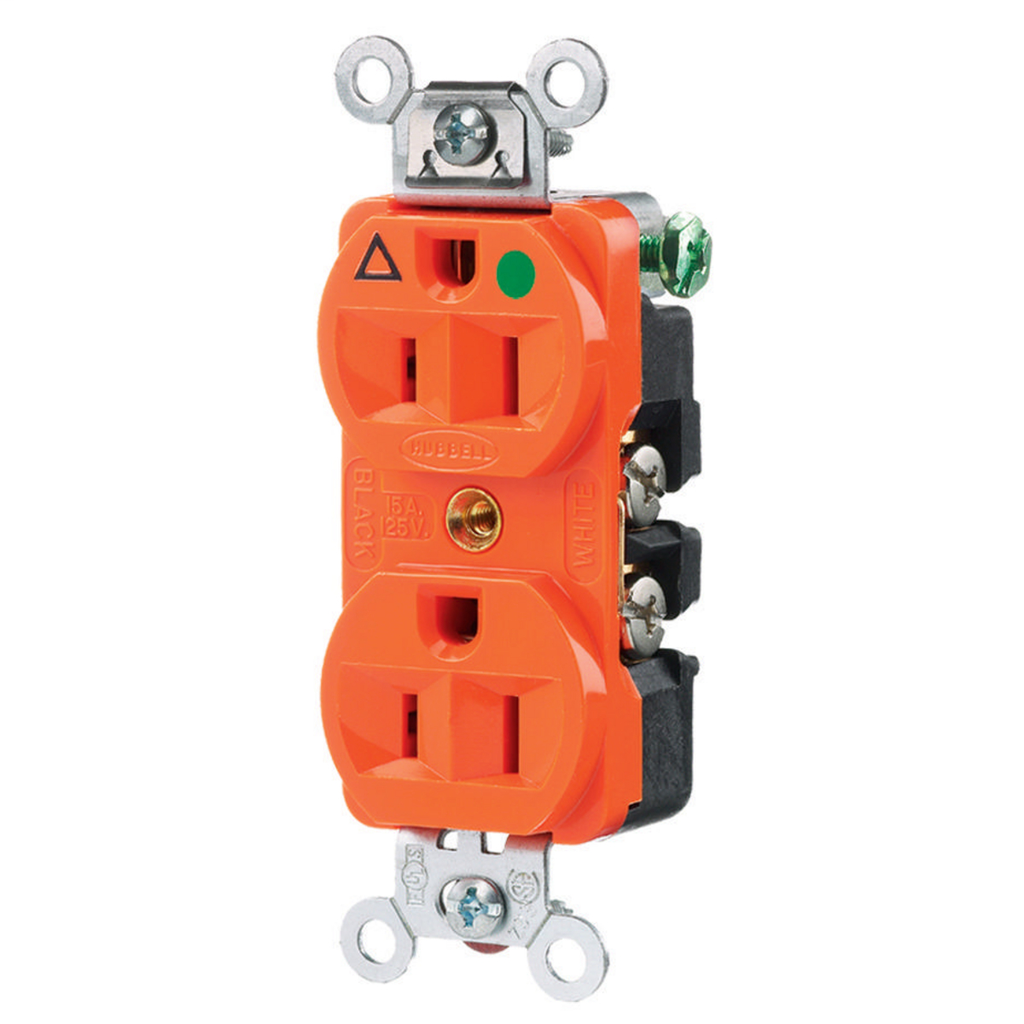HBL Extra Heavy Duty Hospital Grade Duplex Receptacle