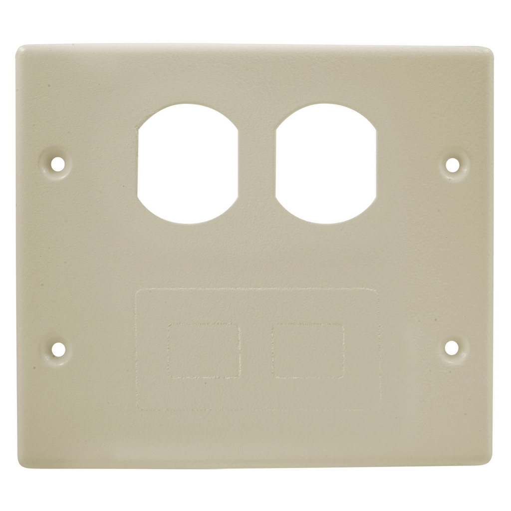 HBL4750 Series Metal Raceway, Raceway Plate, Ivory