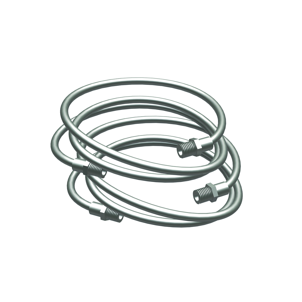 Product image for Burndy LPHTHOSNCR66668 Low Pressure Hydraulic Hose, N/C, Insulated, 8' x 3/8 NPT, 3/8 NPT