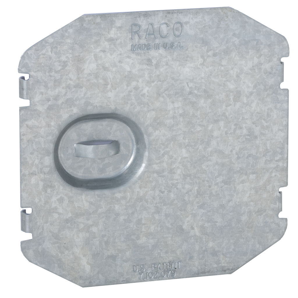 Raised 3/4 in. and Flat for Device and Wire Protection Flat, for 2 Device Mudring