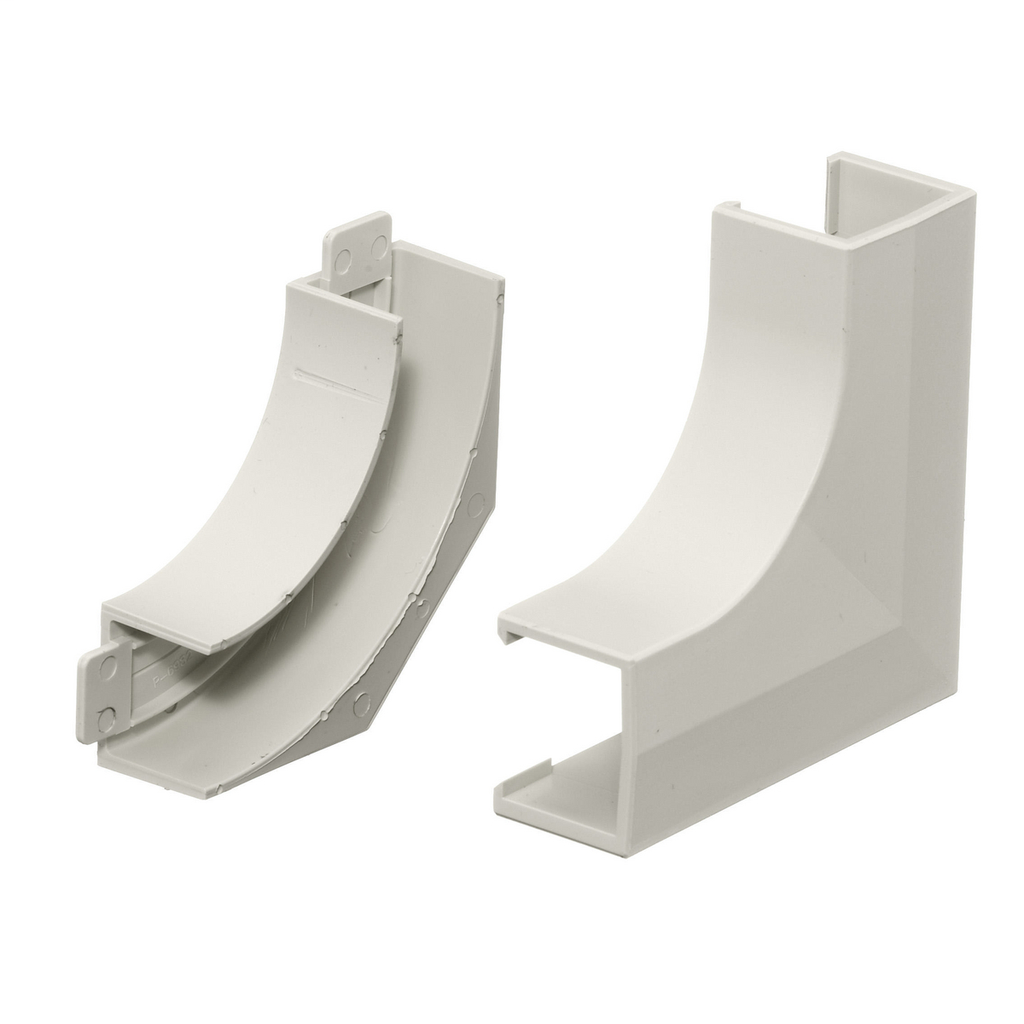 Non-Metallic Raceway, Latching PremiseTrak, Base and Cover, Flat Elbow