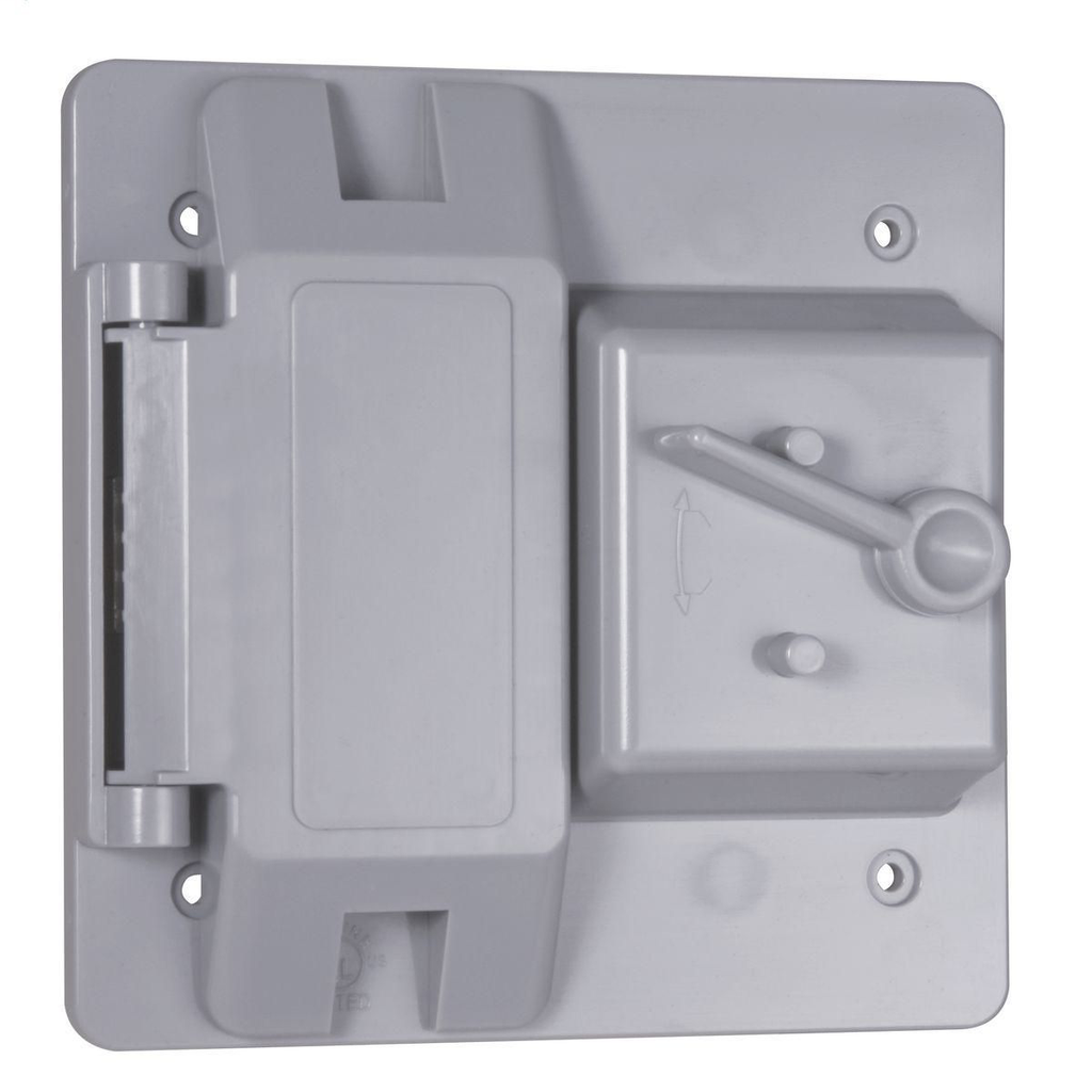 Two Gang Device Mount Covers GFCI & (1) Toggle