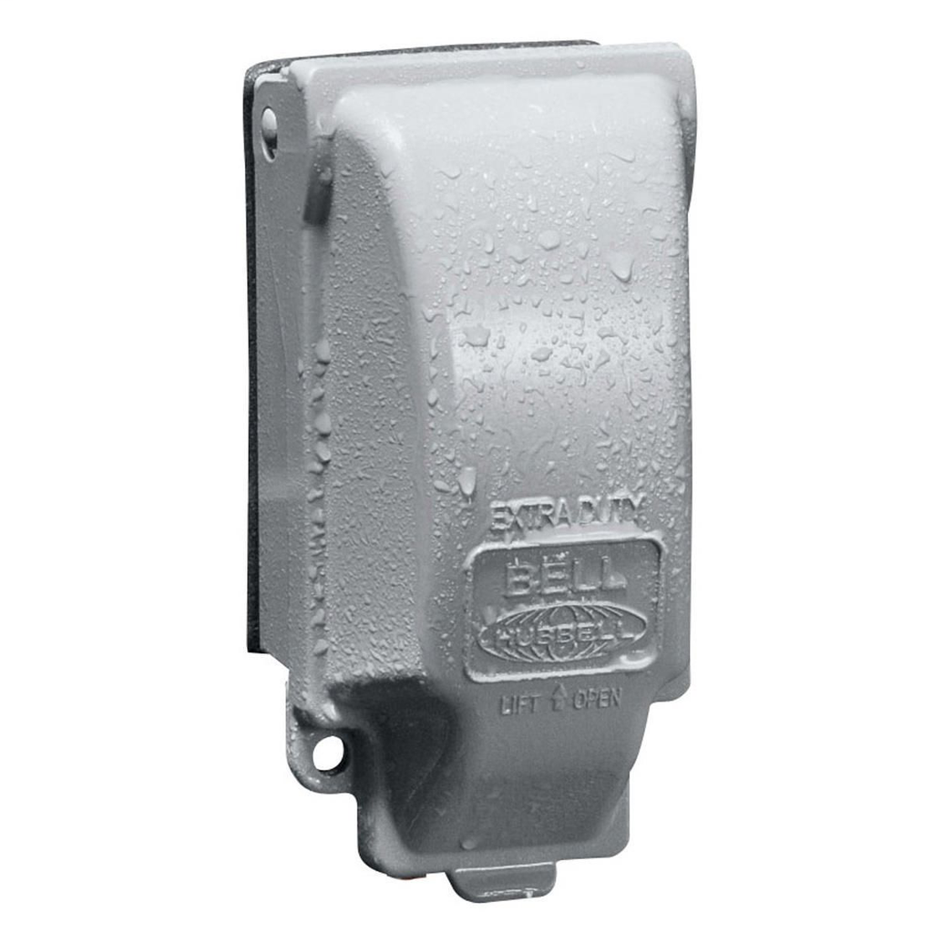 Product image for RACO 5881-0 W/PROOF CVR, 1-G, GFCI,