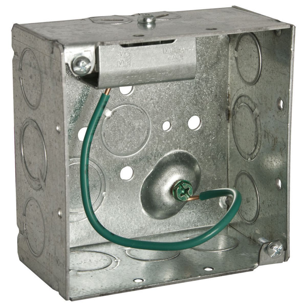 RACO 232S 4 x 4 x 2-1/8 Inch 30.3 In Pre-Galvanized Steel Ceiling/Wall Mount Welded Square Box RACO 232S 4 x 4 x 2-1/8 Inch 30.3 In Pre-Galvanized Steel Ceiling/Wall Mount Welded Square Box