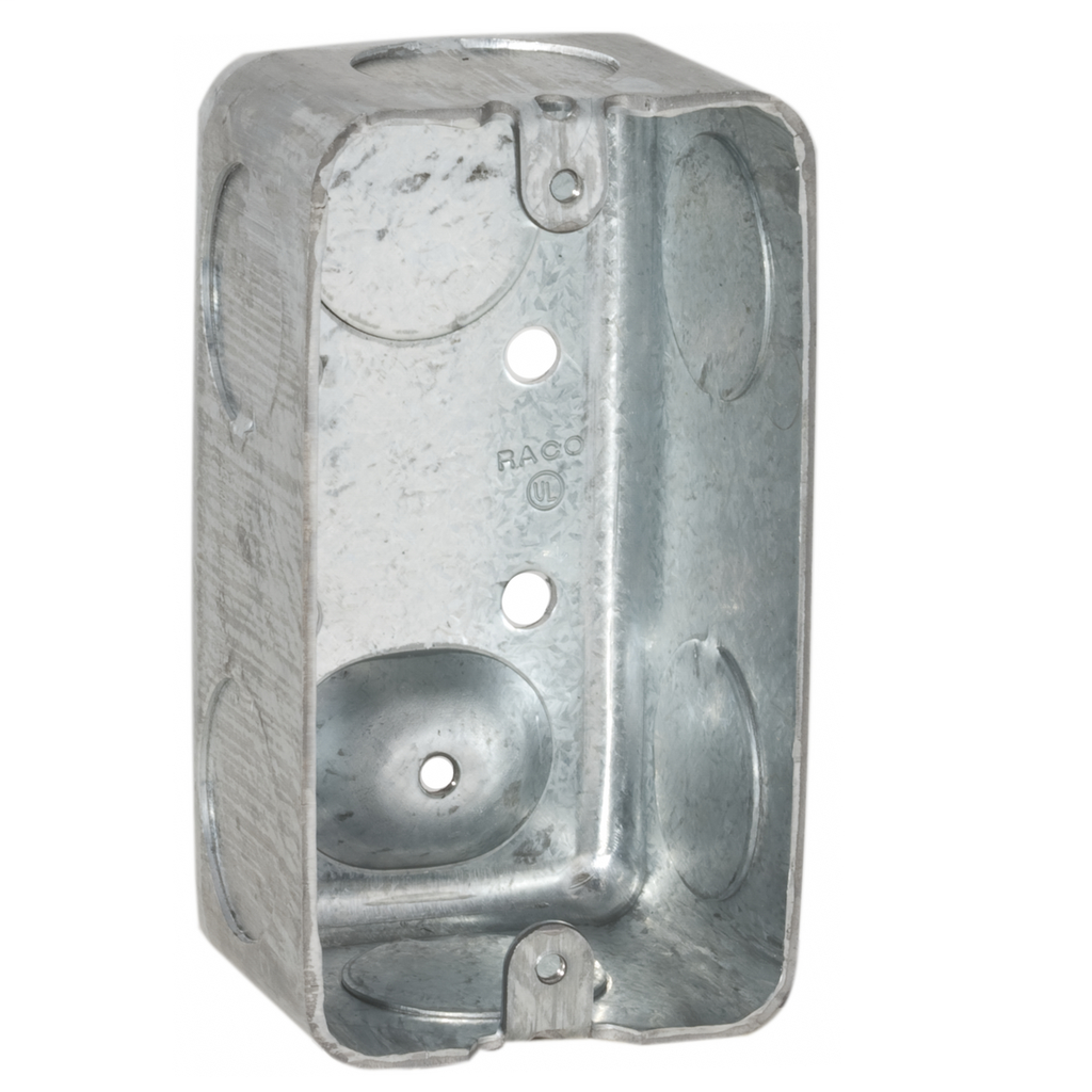 Raco 663 4 x 2-1/8 x 1-7/8 Inch 13 In Steel Utility Box Raco 663 4 x 2-1/8 x 1-7/8 Inch 13 In Steel Utility Box