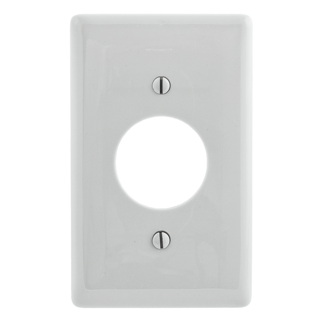 Product image for Hubbell NP7OW WALLPLATE, 1-G, 1.40" OPNG, OW