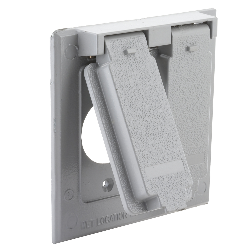 Product image for RACO 5138-0 2G WP COVER (2)1.406 DI