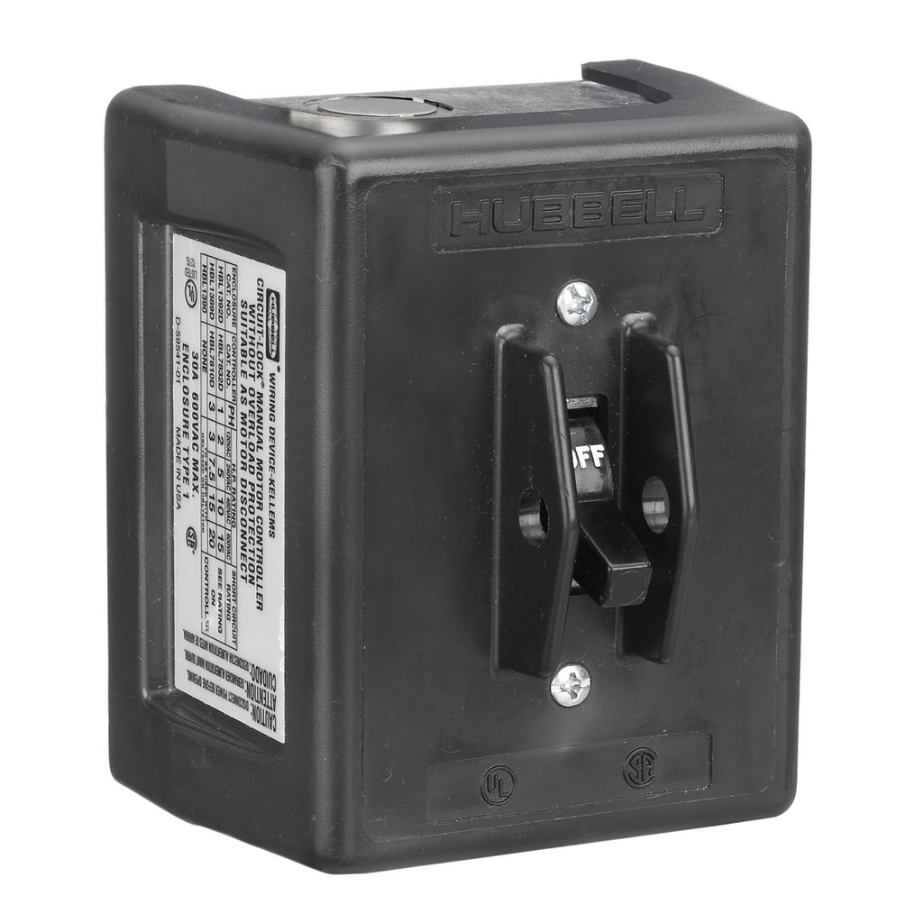 Product image for Hubbell HBL1389D 30A 600V Circuit-Lock Disconnect Switch