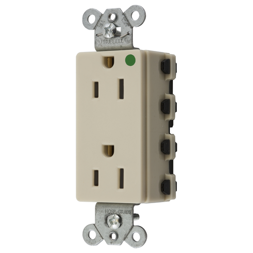 Product image for Hubbell SNAP2172IA Snap2Connect® 15A/125V HG DECO, IVORY