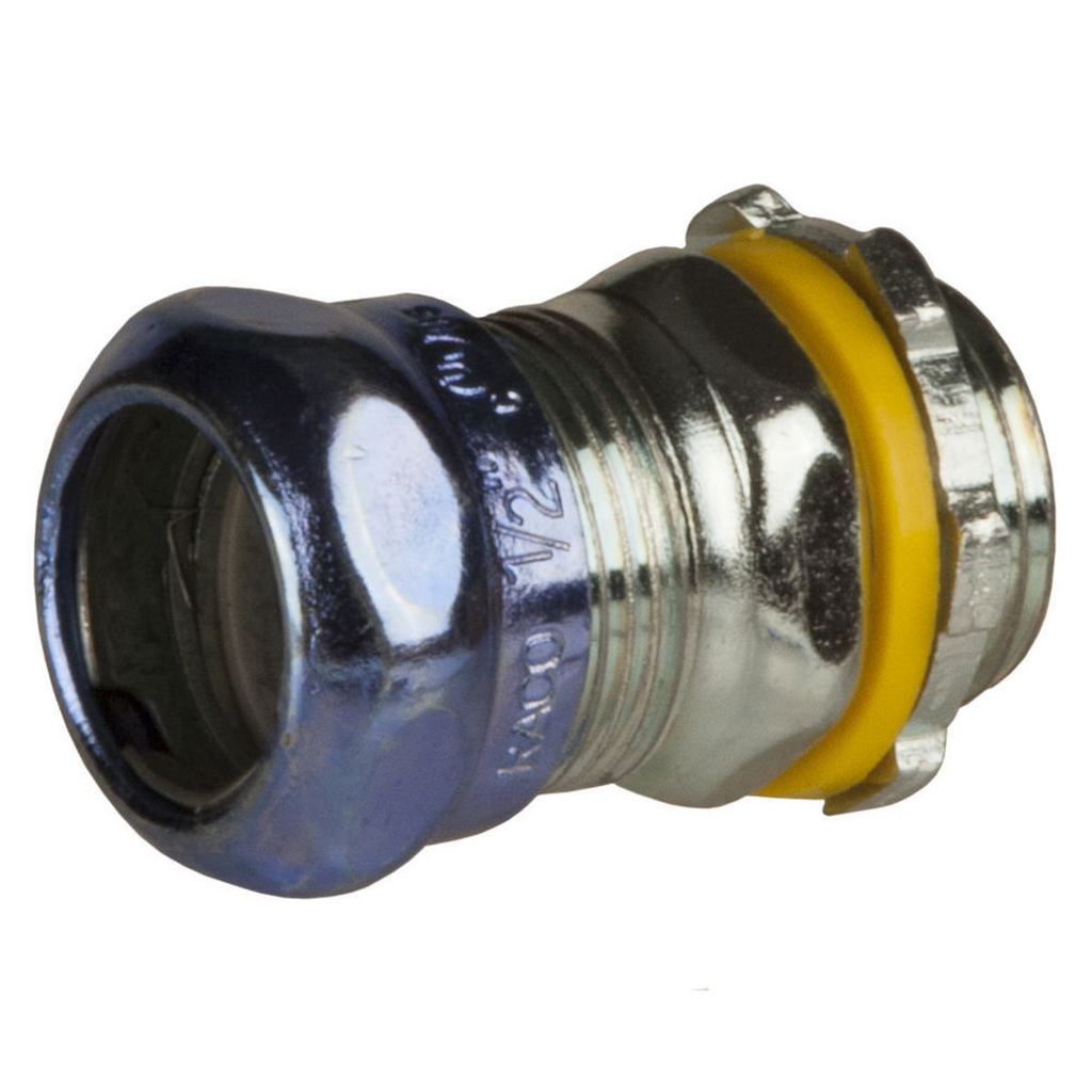 Raco 2908RT 2 Inch Steel Non-Insulated Raintight Compression Straight EMT Connector Raco 2908RT 2 Inch Steel Non-Insulated Raintight Compression Straight EMT Connector